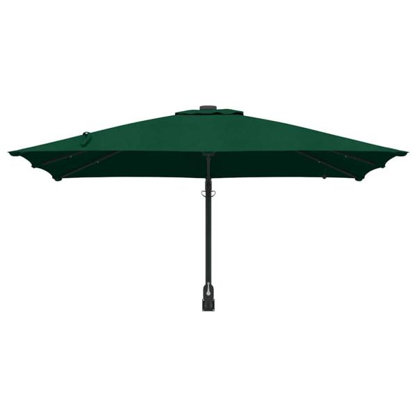 Gartenparasol Grün 248.5 x 247.5 x 160 cm Stoff