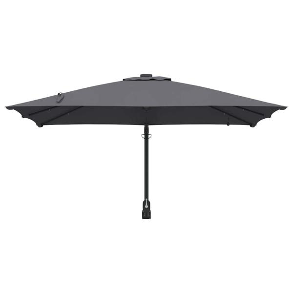 Gartenparasol Anthrazit 248.5 x 247.5 x 160 cm Stoff