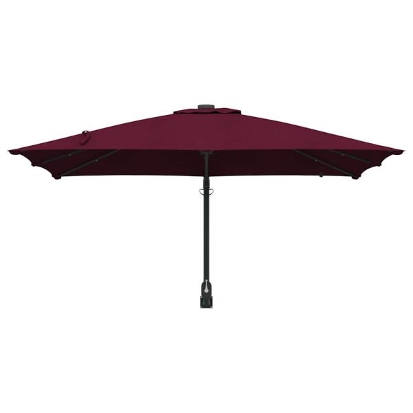 Gartenparasol Bordeauxrot 248.5 x 247.5 x 160 cm Stoff