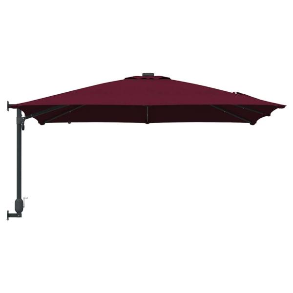 Gartenparasol Bordeauxrot 248.5 x 247.5 x 160 cm Stoff