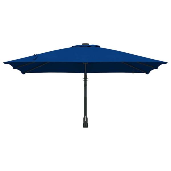 Gartenparasol Azurblau 248.5 x 247.5 x 160 cm Stoff