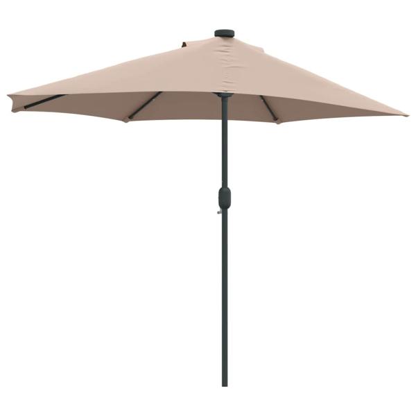 Gartenparasol Taupe 294 x 150 x 224 cm Stoff