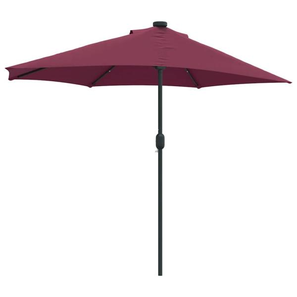 Gartenparasol Bordeauxrot 294 x 150 x 224 cm Stoff