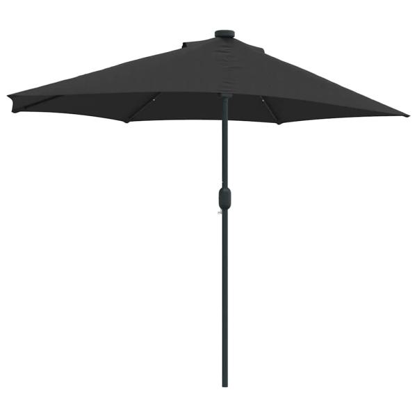 Gartenparasol Schwarz 294 x 150 x 224 cm Stoff