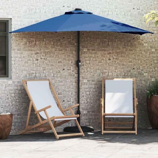 ARDEBO.de - Gartenparasol Azurblau 294 x 150 x 224 cm Stoff