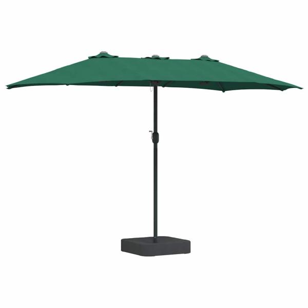 Gartenparasol Grün 385 x 209 x 244 cm Stoff