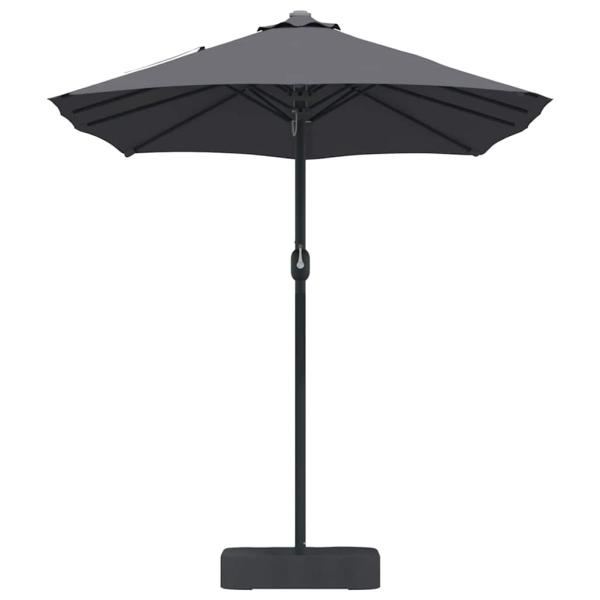 Gartenparasol Anthrazit 385 x 209 x 244 cm Stoff