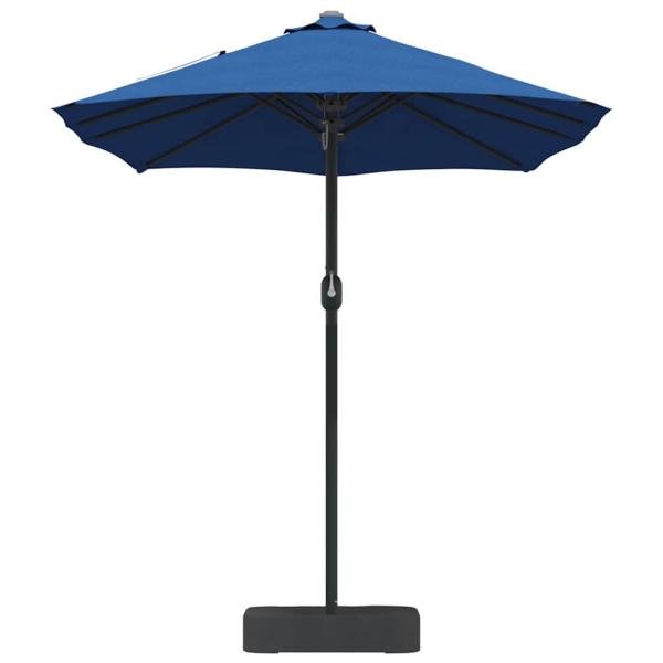 Gartenparasol Blau 385 x 209 x 244 cm Stoff
