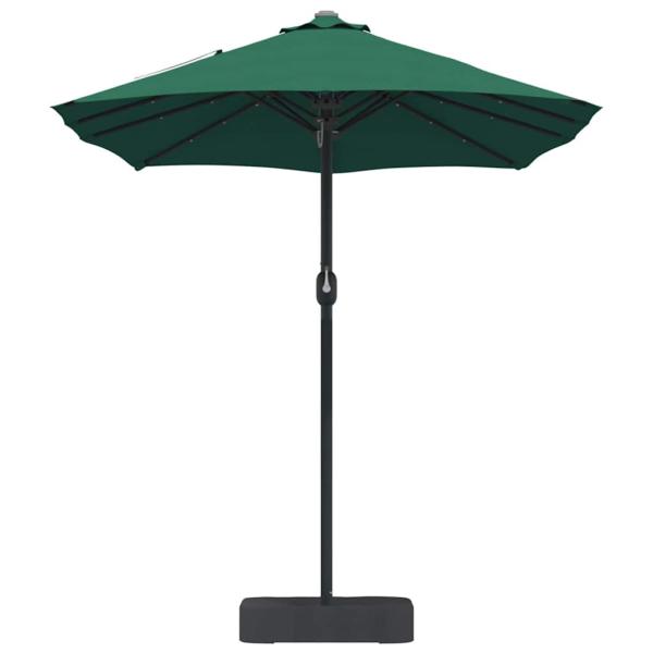 Gartenparasol Grün 385 x 209 x 244 cm Stoff