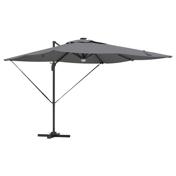 Freischwingender Roma Parasol Anthrazit Groß