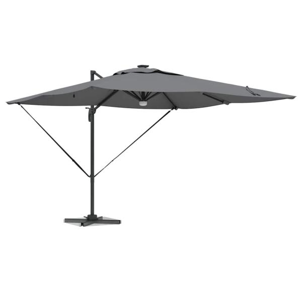 Freischwingender Roma Parasol Anthrazit Groß
