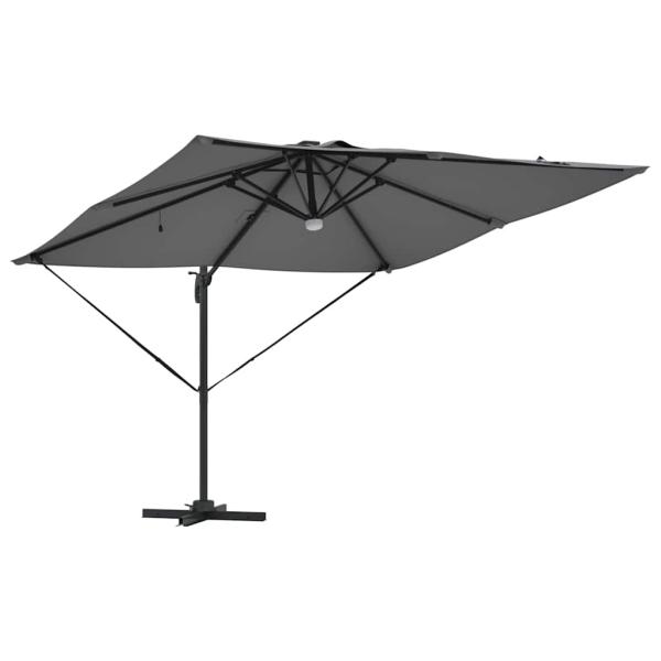 Freischwingender Roma Parasol Anthrazit Groß