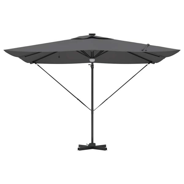 Freischwingender Roma Parasol Anthrazit Groß