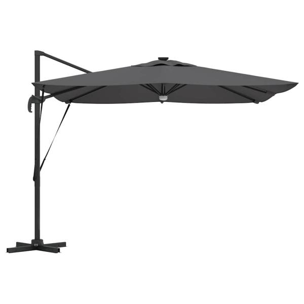 Freischwingender Roma Parasol Anthrazit Groß