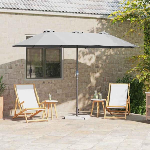 ARDEBO.de - Gartenparasol Sandfarbe 380 x 196 x 235 cm