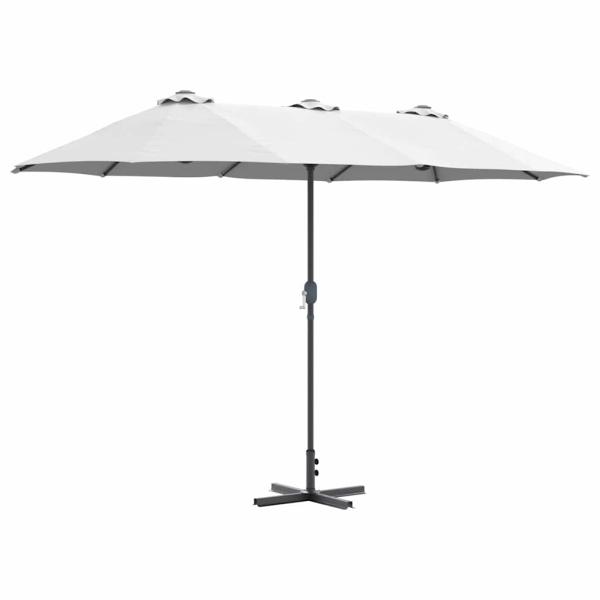 Gartenparasol Sandfarbe 380 x 196 x 235 cm