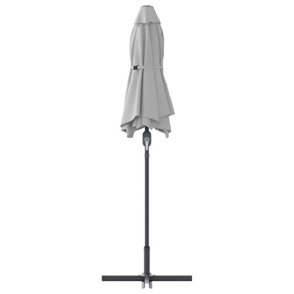 Gartenparasol Sandfarbe 380 x 196 x 235 cm