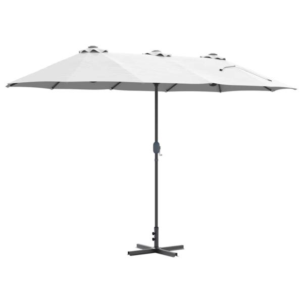 Gartenparasol Sandfarbe 380 x 196 x 235 cm