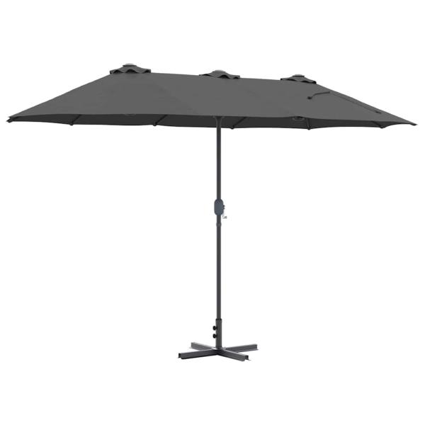 Gartenparasol Anthrazit 380 x 196 x 235 cm