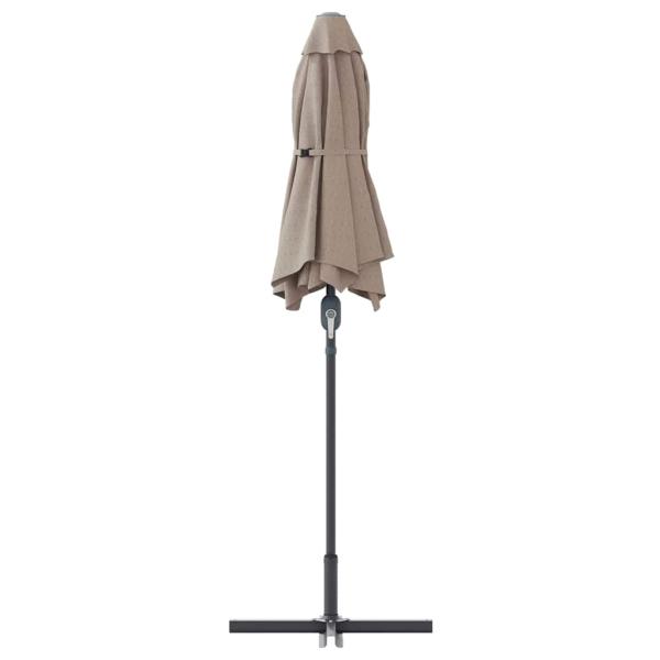 Gartenparasol Taupe 380 x 196 x 235 cm