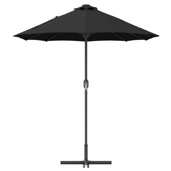 Gartenparasol Schwarz 380 x 196 x 235 cm
