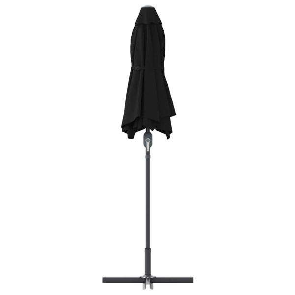 Gartenparasol Schwarz 380 x 196 x 235 cm