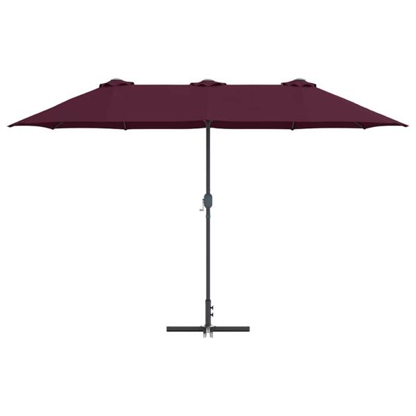 Gartenparasol Bordeauxrot 380 x 196 x 235 cm