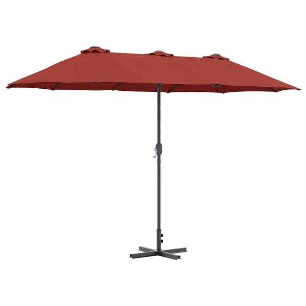 Gartenparasol Terrakotta 380 x 196 x 235 cm