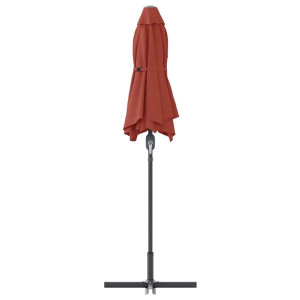 Garten-Sonnenschirm Terrakotta 370 x 197 x 239 cm