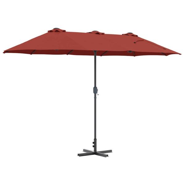 Gartenparasol Terrakotta 380 x 196 x 235 cm