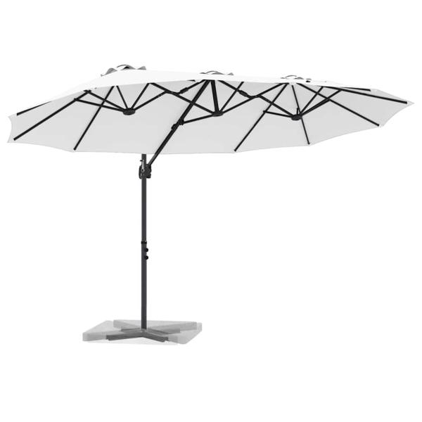 Garten-Kantilever-Pergola Sandfarbe 372 x 198 x 253 cm