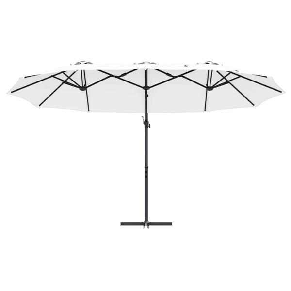 Garten-Kantilever-Pergola Sandfarbe 372 x 198 x 253 cm
