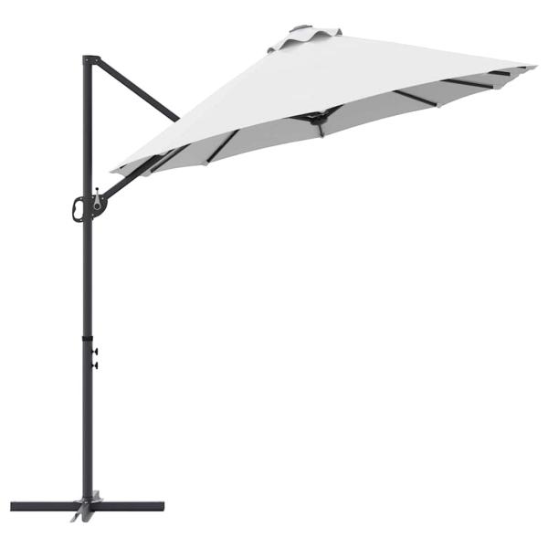 Garten-Kantilever-Pergola Sandfarbe 372 x 198 x 253 cm