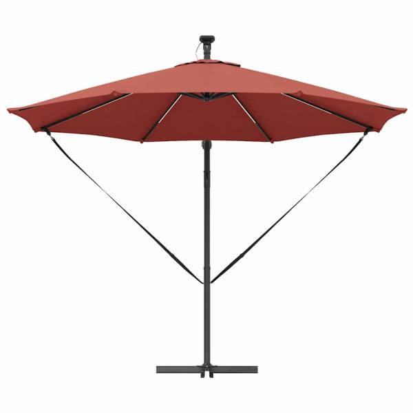 Auskragender Bananenschirm Terrakotta 294 x 294 x 248 cm