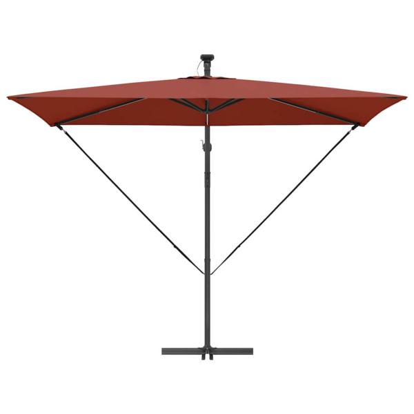 Auskragender Bananenschirm Terrakotta 294 x 200 x 254 cm