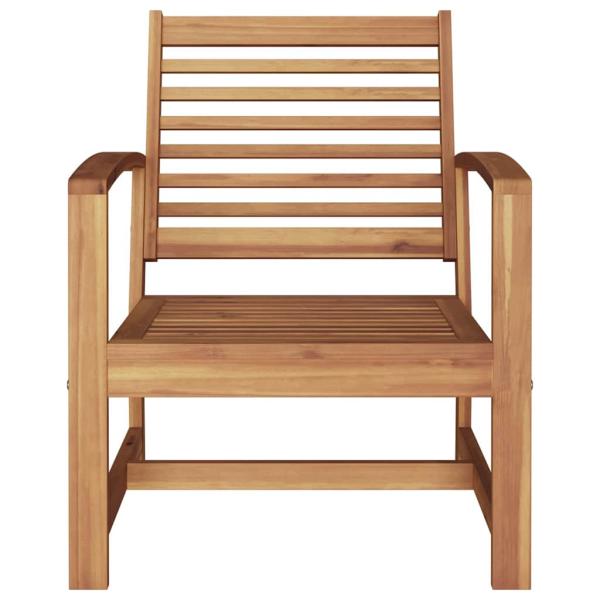 Gartenstühle 2 pcs Braun 60 x 65 x 76.5 cm Massives Teakholz
