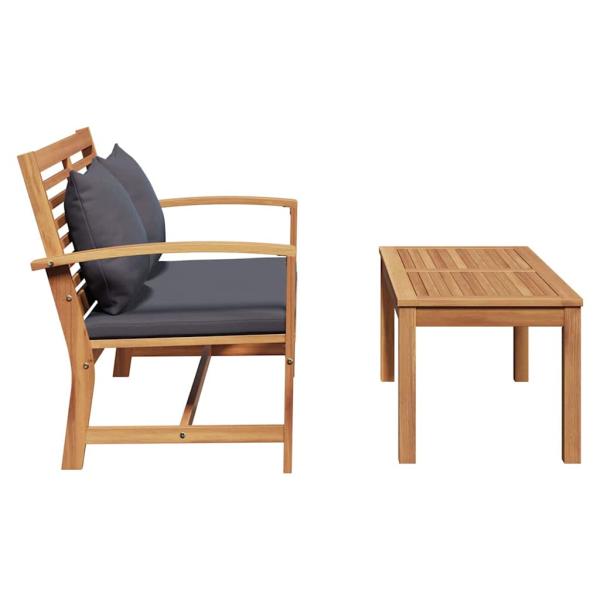 Gartenbank Braun 110 x 64 x 76.5 cm Massives Teakholz