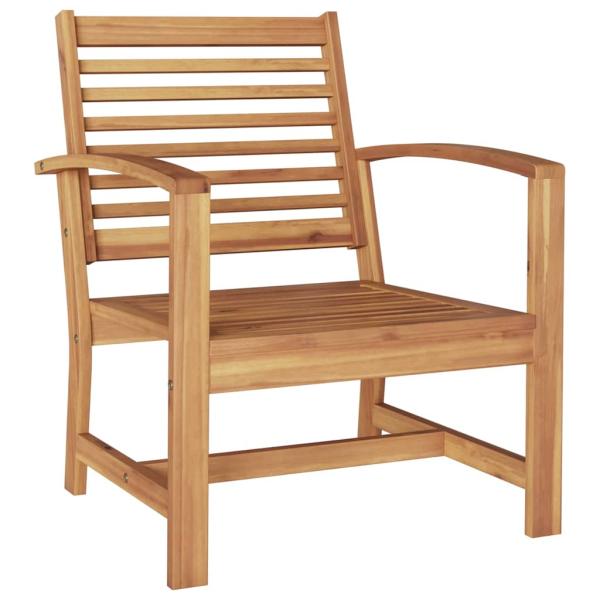 Gartenstühle 2 pcs Braun 60 x 65 x 76.5 cm Massives Teakholz