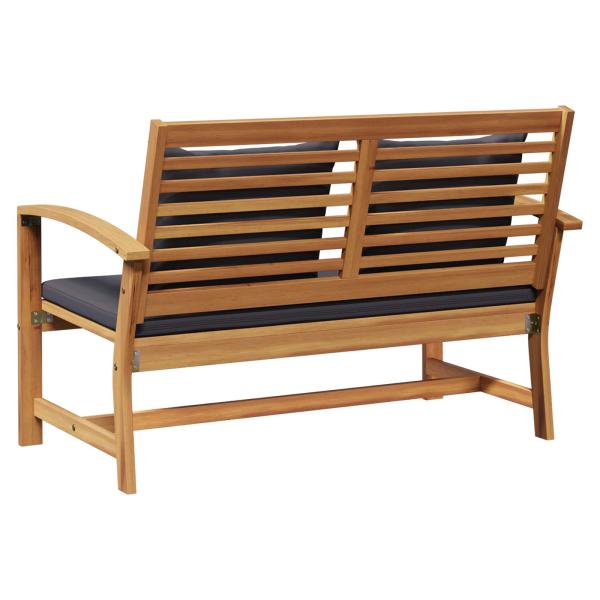 Garten-Sofa-Set 2 pcs Braun Massives Teakholz