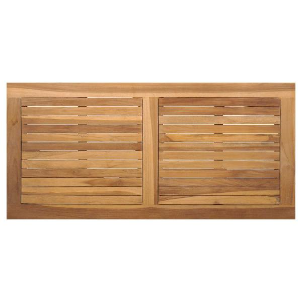 Tisch Braun 95 x 45 x 40 cm Massivholz Teak