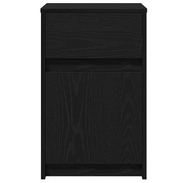 LED Nachttisch Schwarze Eiche 38 x 34 x 61 cm Spanplatte