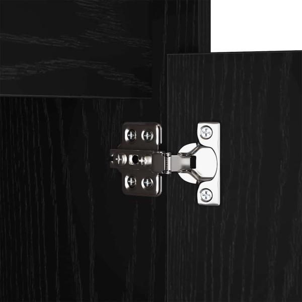 LED Nachttisch 2 pcs Schwarze Eiche 38 x 34 x 61 cm Spanplatte