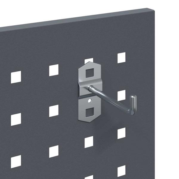 Werkzeugwagen mit Regal mit Rad mit Speicher Anthrazit 65 x 35 x 111 cm