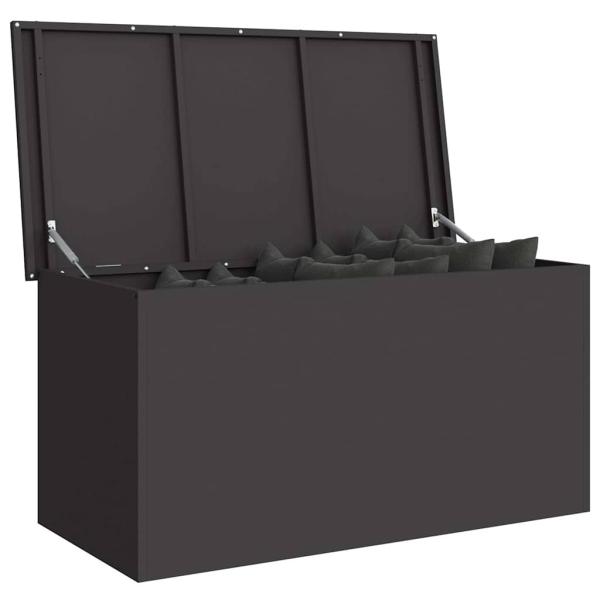 Außenlagerbox Schwarz 100 x 50.5 x 50 cm Kaltgewalzter Stahl