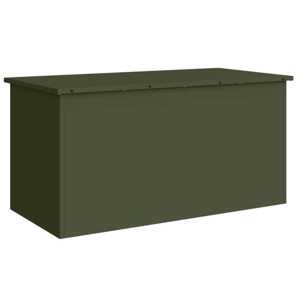 Außenlagerbox Olivgrün 100 x 50.5 x 50 cm Kaltgewalzter Stahl
