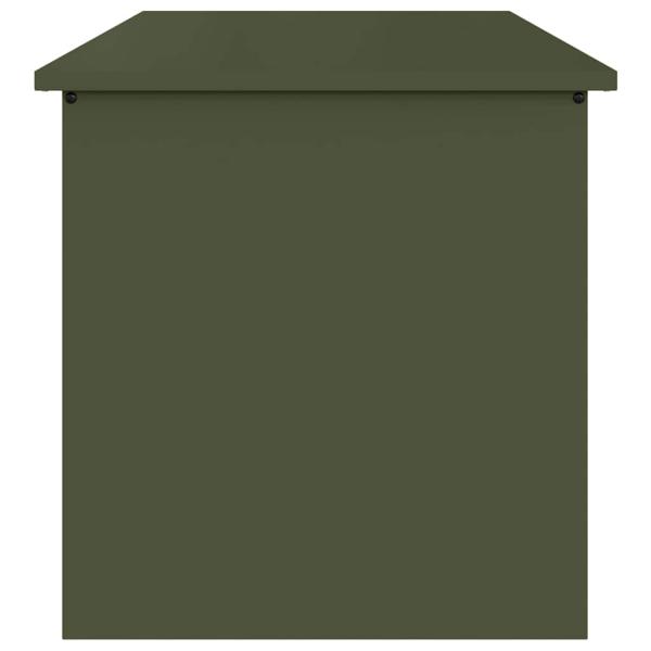Außenlagerbox Olivgrün 80 x 50.5 x 50 cm Kaltgewalzter Stahl