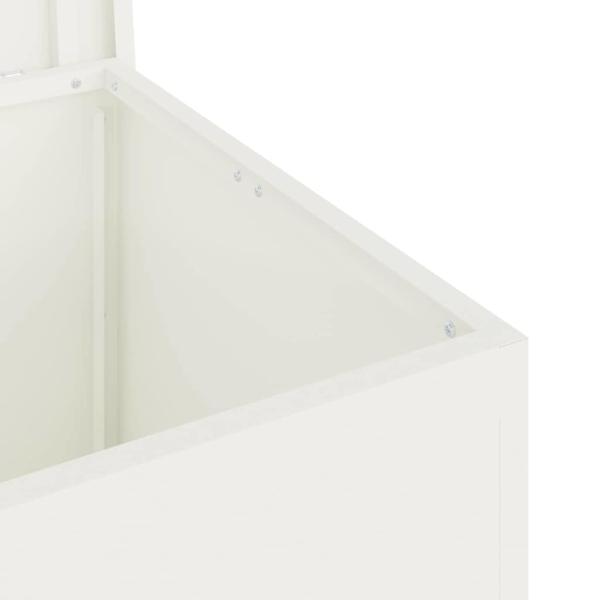 Außenlagerbox Weiß 55 x 50.5 x 50 cm Kaltgewalzter Stahl