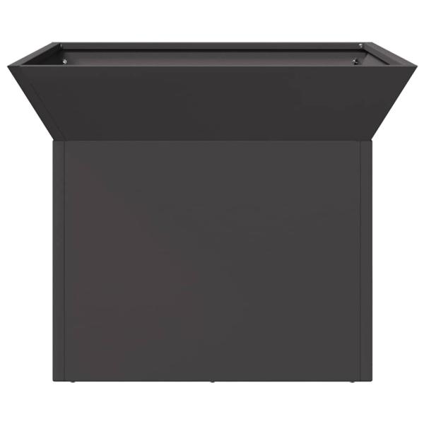 Feuerplatz Schwarz 50 x 50 x 40 cm Stahl