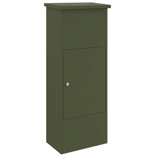 Paketdrop-Box Olivgrün 44,5 x 29 x 110,5 cm Stahl