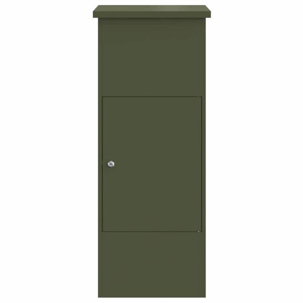 Paketdrop-Box Olivgrün 44,5 x 29 x 110,5 cm Stahl